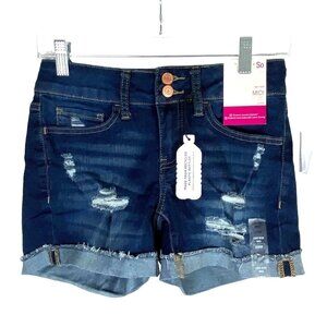 SO NWT Women's Low Rise Midi Denim Shorts Jeans Size 3